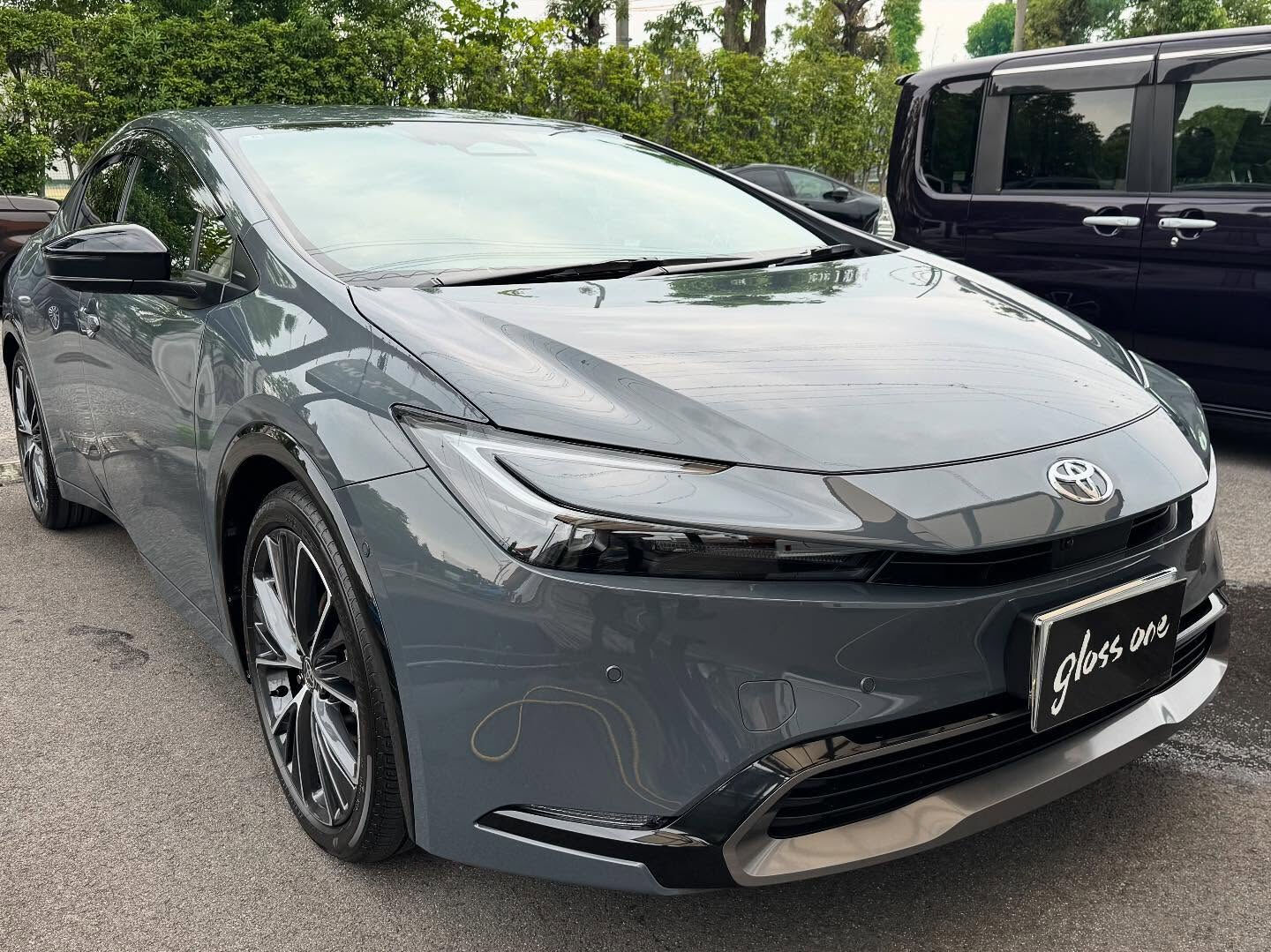 トヨタ　プリウスのボディーガラスコーティングを施工しました