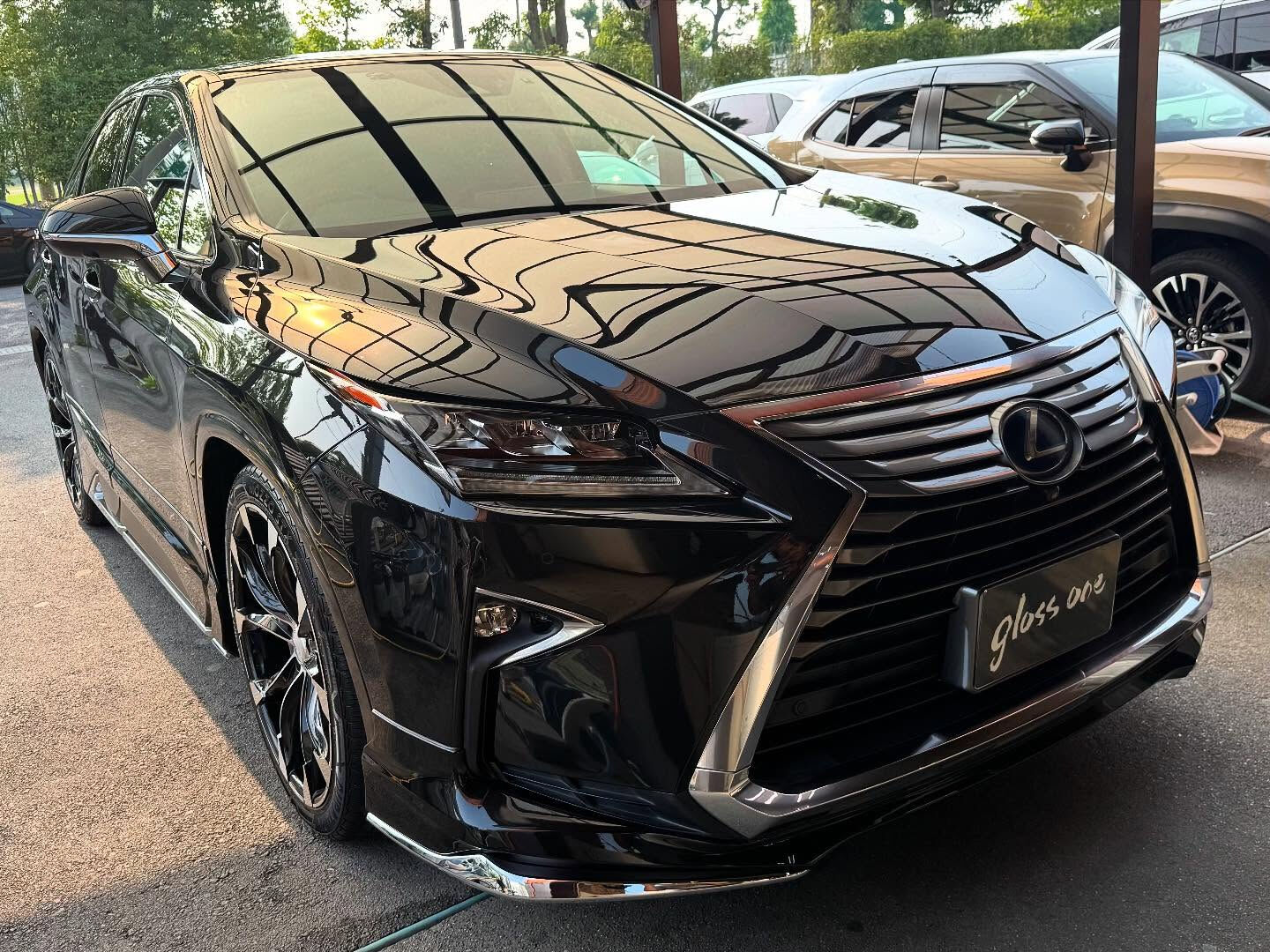 レクサス RX450hにボディーガラスコーティングLUXIA