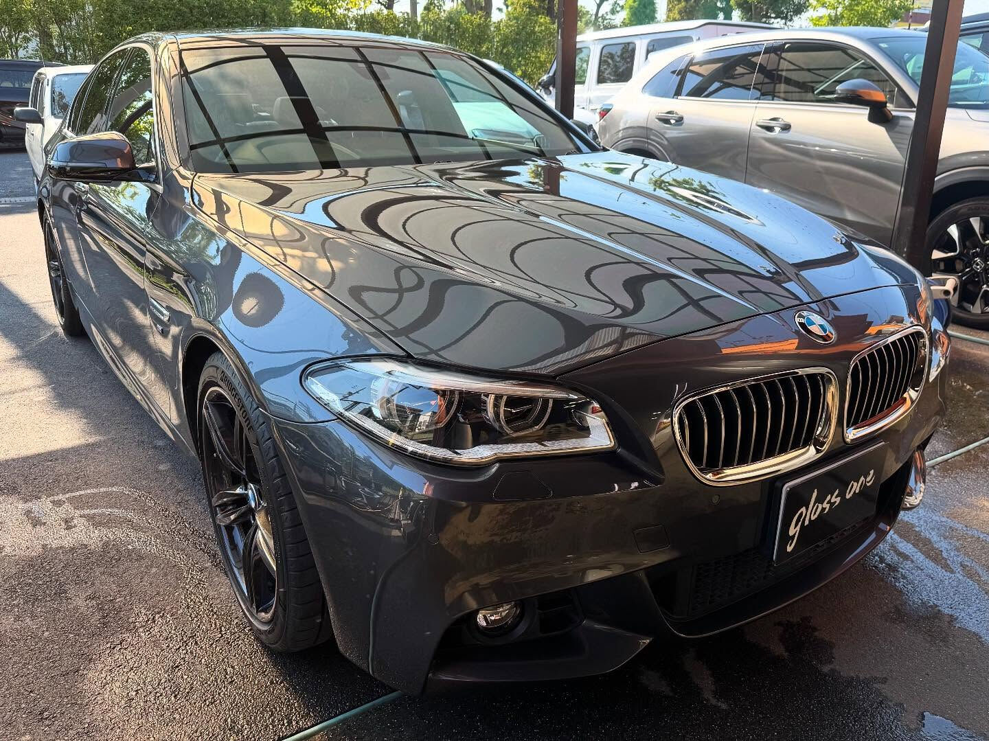 BMW 523dにボディーガラスコーティング「LUXIA5」