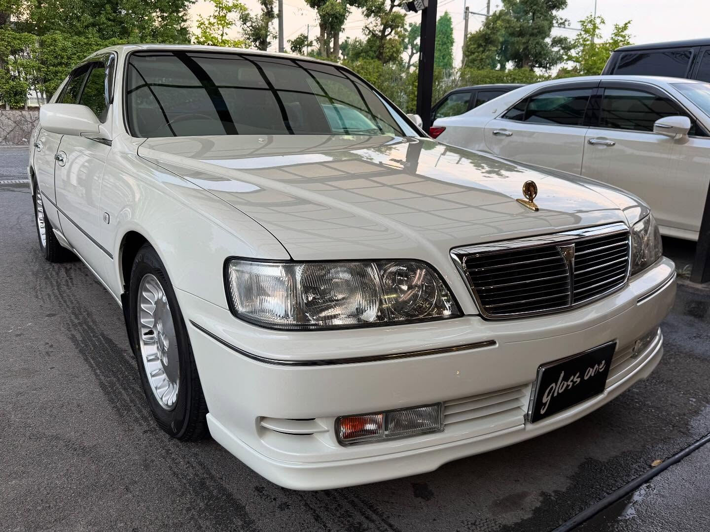 日産シーマのボディーガラスコーティングを施工しました✨ 素晴