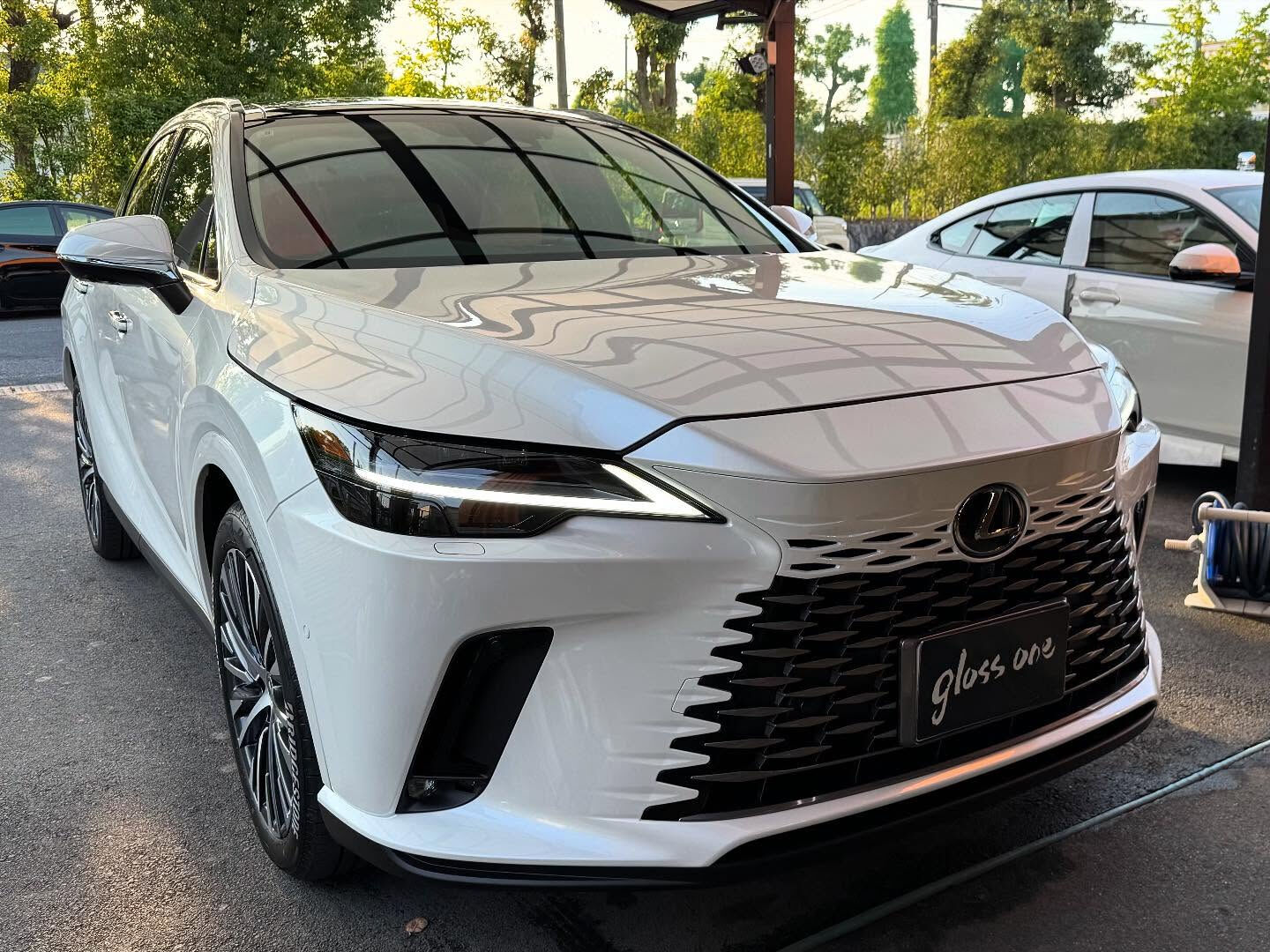 レクサスRX350hのボディーに✨ガラスコーティング✨を施工